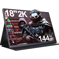 UPERFECT Ugame K118 18" 2K 144Hz Portable Gaming Monitor With 100% Dci-P3, Freesync, HDr, Vesa Mount, And Eye-Care Features