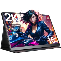 UPERFECT 16.1 " Portable Monitor 144Hz 2K Screen Fhd 2560 1440P 100% Srgb for Samsung Dex Ps5 Xbox