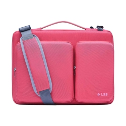 LSS Laptop Bag for Men/women - Cool, Stylish & Durable Shoulder Sleeve Bag for 12"-12.9" Laptops - Includes Slip Resistant Shoulder Strap - In Pink