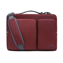 LSS Laptop Bag for Men/women - Cool, Stylish & Durable Shoulder Sleeve Bag for 13"-13.5" Laptops - Includes Slip Resistant Shoulder Strap - In Red