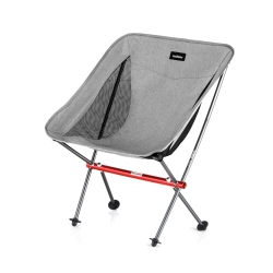 NATUREHIKE Ultra Compact Moon Chair Portable Outdoor Folding Outdoor In Grey