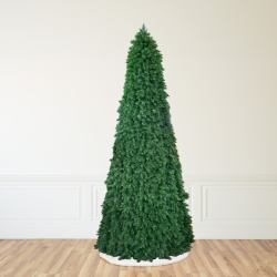 NORTHLIGHT Pre-Lit Pencil Pine Artificial Christmas Tree - 15' - Multi-Color Lights