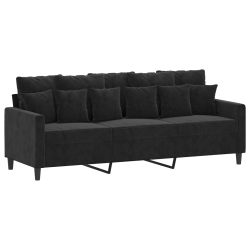 VIDAXL 3-Seater Sofa 180 Cm Velvet In Black