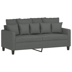 VIDAXL 2-Seater Sofa Dark 140 Cm Fabric In Grey