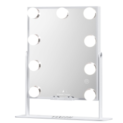 VANITII Hollywood Vanity Mirror With Lights Bluetooth Wireless Charging 25X30Cm