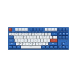NIERBO 75% Wireless Mechanical Keyboardtooth/2.4G Dual Mode, 87 Keys Compact Tkl Hot Swappable Gaming Keyboard, Keycaps Clicky Switch Custom