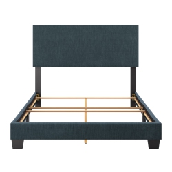 AMBER & EMILY Luna Modern Fabric Double Bed In In Blue