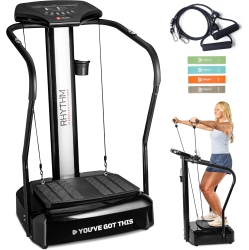 LIFEPRO Rhythm Vibration Plate Exercise Machine With Handles – Whole Body Vibrating Plate for Balance, Circulation, Recovery & Weight Loss At Home
