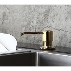 MAX FAUCETS Soap & Lotion Dispenser Shiny Finish In Gold