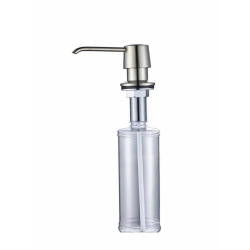 MAX FAUCETS Soap & Lotion Dispenser Brushed Nickel Finish