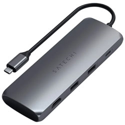 Concentrateur À 4 Ports Usb-C Power Delivery De Satechi Avec Compartiment De Stockage Ssd
