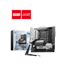 MSI B760M Project Zero Pro Series Motherboard (Supports 12Th/13Th/14Th Gen Intel Core Cpu, Lga1700, Ddr5, PCie 5.0, M.2, 2.5GB Lan, USB 3.2, Wifi