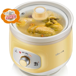 BEAR Ceramic Electric Stew Pot, Water-Proof, Bird's Nest Stew Pot, Baby Food Pot 2.0L Ddg-D20Q3