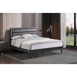 INFINITE IMPORTS - Amber Twin Platform Bed (Brown)