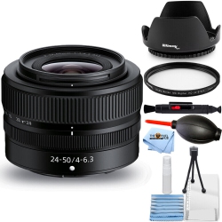 NIKON Nikkor Z 24-50MM F/4-6.3 Lens 20096 Box - 7PC Accessory Bundle In White