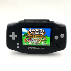 NINTENDO Authentic Refurbished Excellent Gameboy Advance GBa Handheld Gaming Backlit Ips And Rechargeable Battery In Black