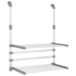 VIDAXL Drying Rack for Balcony 54X25X42 Cm Aluminium