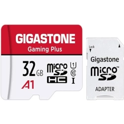 GIGASTONE 32GB Micro Sd Card With Adapter - U1 C10 Class 10 | Full HD Available | 90Mb/s Micro Sdhc Uhs-I Memory Card