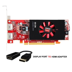 AMD Refurbished (Good) - Dell Firepro W2100 High-Performance Graphics Cards, 2GB Ddr3 Memory, High Profile Video Card, Dual Display Ports, Dp To