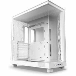 NZXT H6 Flow Compact Dual-Chamber Mid-Tower Airflow Case (Cch61Fw01)
