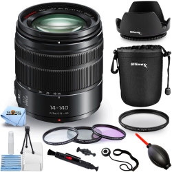 PANASONIC Lumix G Vario 14-140MM Ii Asph. Power O.i.s Lens - 10PC Bundle