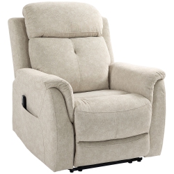 HOMCOM Massage Recliner Chair \w 8-Point Vibration, Manual Fabric Reclining Sofa Chair for Living Room \w Side Pockets, Remote Control, Retractable