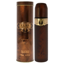 CUBA Sprecial Edition Eau De Toilette Spray for Men 3.4 Ounce In Gold