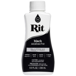 RIT DYE 88150 All Purpose Liquid Dye, Black, 8 Fl OZ