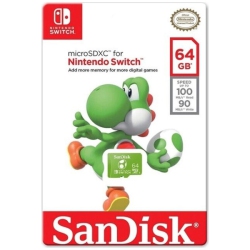 SANDISK Nintendo Switch 64 GB Micro Sd Memory Card (Yoshi) []