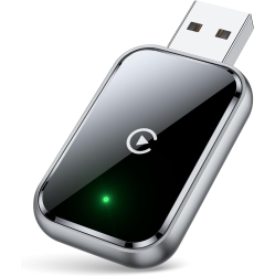 ULTRENDS Wireless Carplay Adapter – Seamless Wired to Wireless Conversion, Compact Design \w USB & Type-C, Lag-Free Connectivity & Stable Car