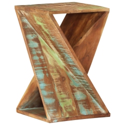 VIDAXL Side Table 35X35X55 Cm Solid Wood Reclaimed