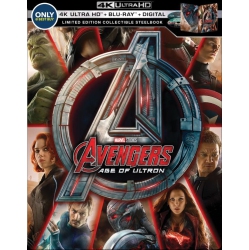 MARVEL Avengers: Age Of Ultron [Steelbook] [Only Best Buy] [4K Ultra HD Blu-Ray/blu-Ray] [2015]