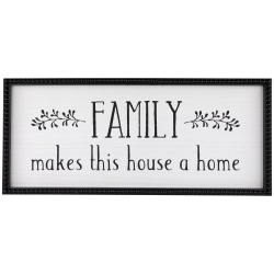 NORTHLIGHT Family Makes This House A Home Framed Wall Art - 23.75