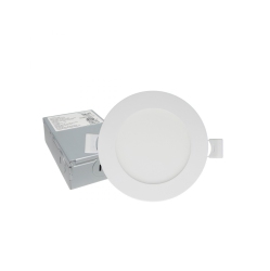 DAWNRAY Led Round Panel Light 4" 10W 3Cct Trim 6 Pack In White