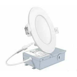 MEGATRON Led Round Panel Light 4" 9W 5Cct Trim In White