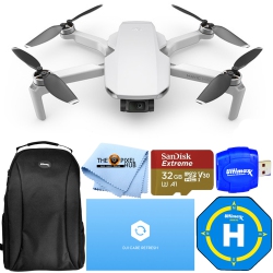 DJI Mavic Mini 2 (Drone Only) + Care Refresh (1 Year) + Landing Pad Bundle