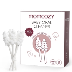 MOMCOZY Baby Tongue Cleaner Gauze, Baby Toothbrush Disposable Oral Cleaner, Toddler Toothbrush for Tooth Mouth Gum Clean, Infant Toothbrush Oral