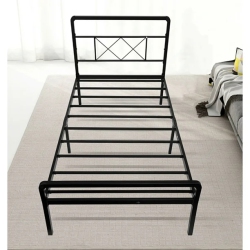 ENDURAN Twin Size Bed Frame With Headboard And Footboard, Heavy-Duty Metal Platform Bed Frame (No Box Spring Needed)