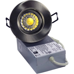 VOTATEC Led Slim Gimbal Round Panel 4" 3Cct 10W Brush Nickel