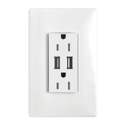 NTI Duplex USB Tamper Resistant Receptacle A+A 15Amp Or 20Amp
