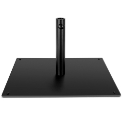 COSTWAY 25" Square Patio Umbrella Base Weighted 42 Lbs Outdoor Market Stand Footpads