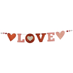 NORTHLIGHT 5' Glittered "love" Valentine's Day Wall Banner Decoration