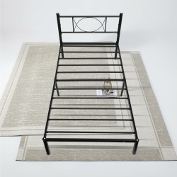 ENDURAN 14"h Twin-Size Bed Frame With Headboard, Heavy-Duty Metal Bed Frames Platform Bed With Non-Slip Strips (No Box Spring Needed)