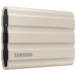 SAMSUNG Refurbished (Good) T7 Shield 1Tb USB 3.2 External Solid State Drive (Mu-Pe1T0K/am) - In Beige