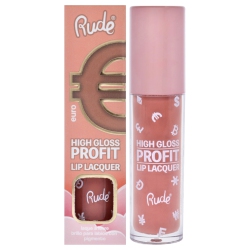 RUDE COSMETICS High Gloss Profit Lip Lacquer - Euro By for Women - 0.141 OZ Lip Gloss