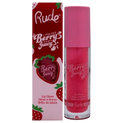 RUDE COSMETICS Berry Juicy Lip Gloss - Flirty By for Women - 0.14 OZ Lip Gloss