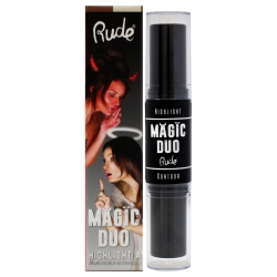 RUDE COSMETICS Magic Duo Highlight And Contour - Medium By for Women - 2 X 0.15 OZ Highlight And Contour