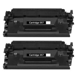 TONER4U - 2Pack Crg057 Compatible Toner Cartridge for Canon 057 3009C001 - With Chip In Black