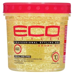 ECO STYLE Professional Styling Gel With Argan Oil - 16 Fl OZ, 2Pk