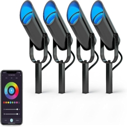 ATOMI Smart Wifi Led Spot Lights - 4 Pack, 400 Lumens, Premium Aluminum Construction, Link Up to 40 Lights, Ip65 All-Weather, Tunable
